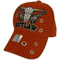 thumbnail image 1 of Texas Outlaw & Bullet Holes Men's Adjustable Baseball Cap (Red), 1 of 2