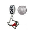 thumbnail image 1 of Texas Outline with Jalapeno 10K Run She Believed She Could Charm Beads (Set of 2), 1 of 1