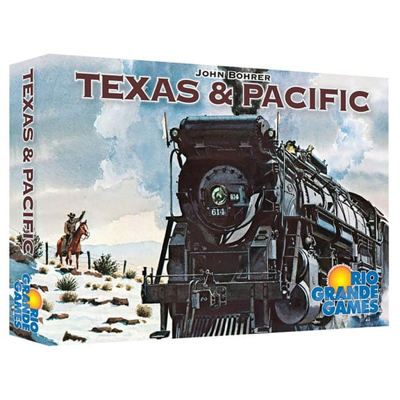 Texas & Pacific - Railway Board Game, Set In 19th-Century Midwest & Texas, Investors & Ranchers Train Game, Rio Grande Games, Ages 14, 2-6 Players, 30-60 Minute Playing Time