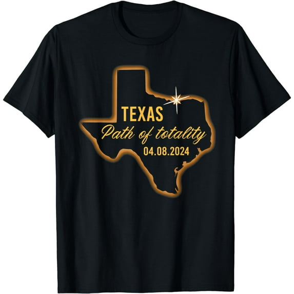 Texas Path Of Totality 4.08.2024 Total Solar Eclipse T-Shirt