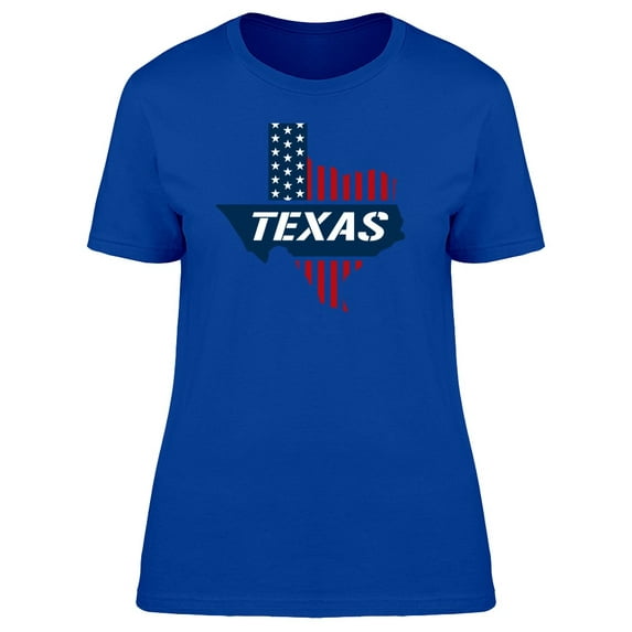 Texas Patriotic Map Usa T-Shirt Men -Image by Shutterstock, Male Large