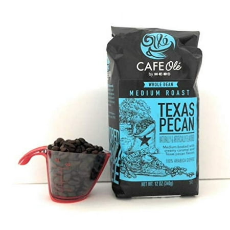 Texas Pecan Whole Bean Coffee (3 Pack) With Coffee Measure