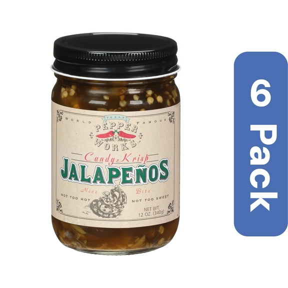 Texas Pepper Works Jalapeo Pepper Candy Krisp 12 oz (Pack Of 6)