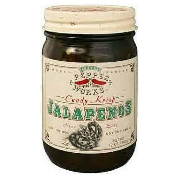 Texas Pepper Works Krisp Jalapenos Candy, 12-Ounce (Pack of 3)