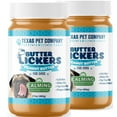 thumbnail image 1 of Texas Pet Company Butter Lickers Calming Dog Peanut Butter Dog Treat 17oz Jar 2 Pack New, 1 of 7