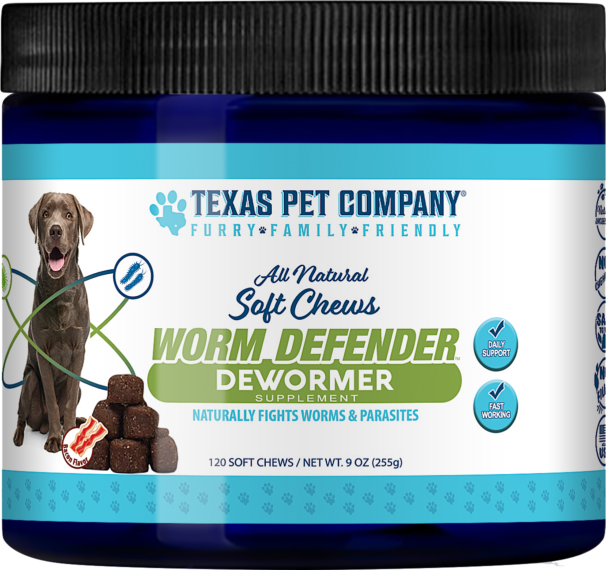 Dewormer for Dogs and Cats Made in USA Broad Spectrum Worm Treatment