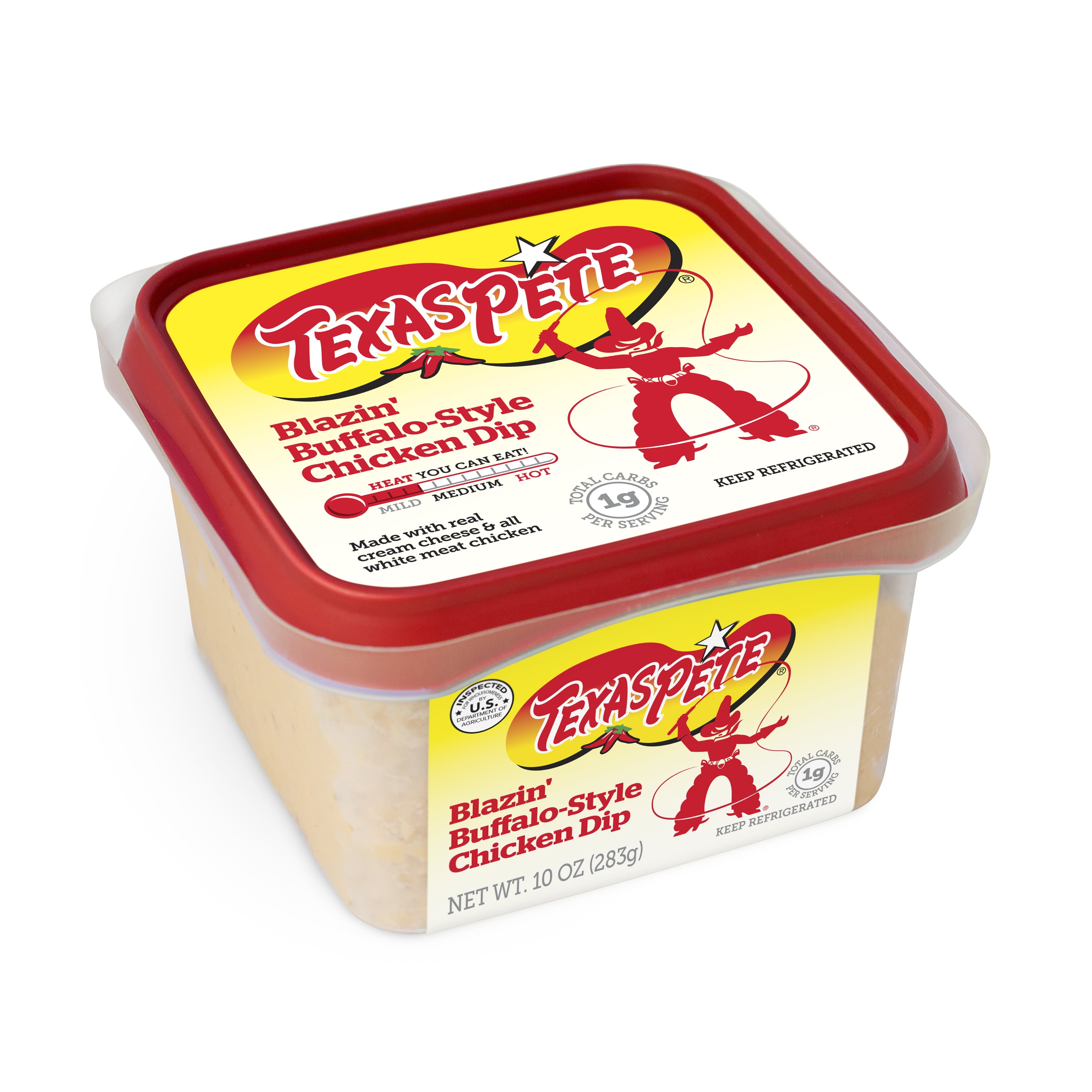 Texas Pete Buffalo Style Chicken Dip, 10 oz (Refrigerated, Not a multi