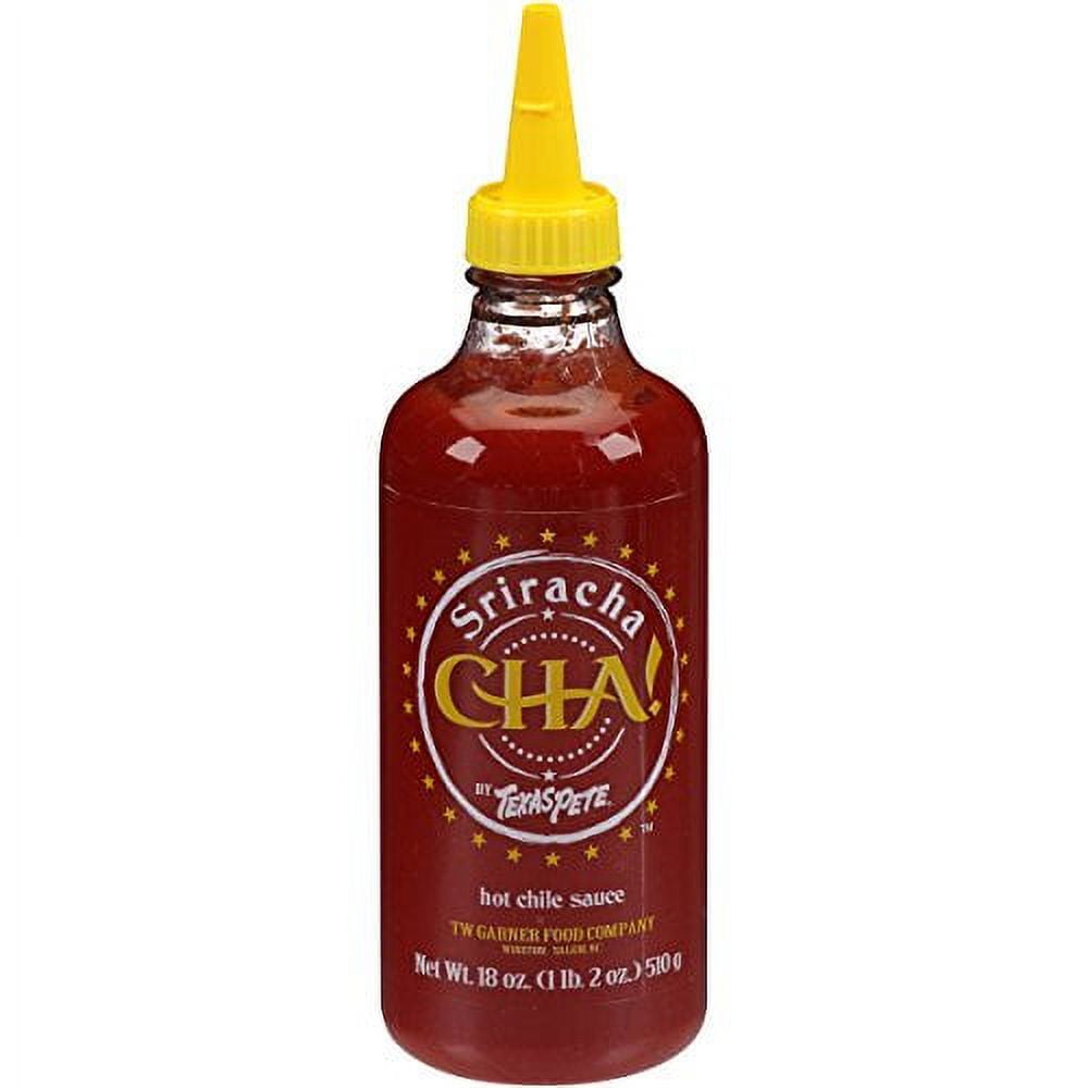 Texas Pete Cha Sriracha Hot Chile Sauce Hot Sauce Bottle, 18 oz Case