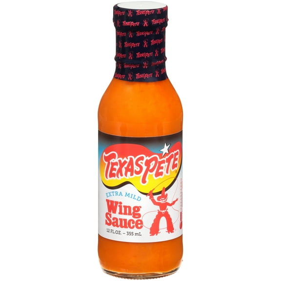Texas Pete Extra Mild Wing Sauce, 12 Fl oz