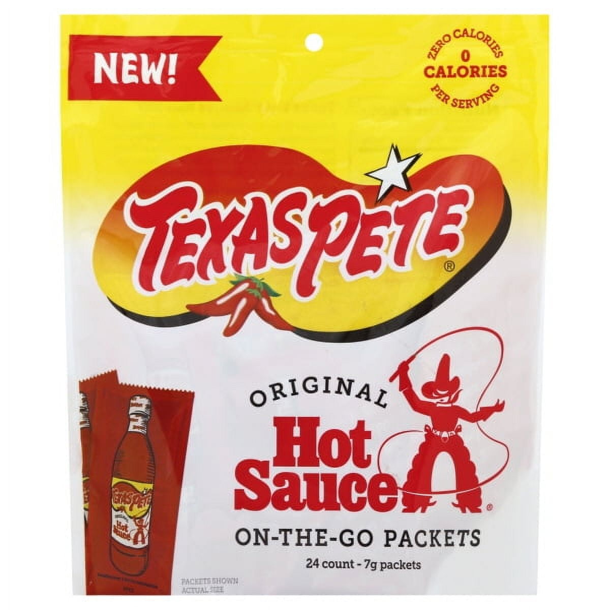 Texas Pete Hot Sauce Packets 24 Pk 7gm