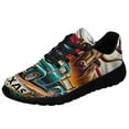 thumbnail image 1 of Texas Pickup Truck Texas Longhorn Cattle Shoes Sneakers Black Size 8.5, 1 of 7