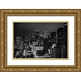thumbnail image 1 of Texas Picture Archive 32x23 Gold Ornate Wood Framed with Double Matting Museum Art Print Titled - Houston-Texas at Night, 1 of 4