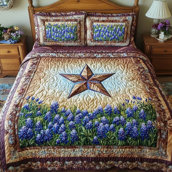 Texas Pride 3-Piece Quilted Bedding Set