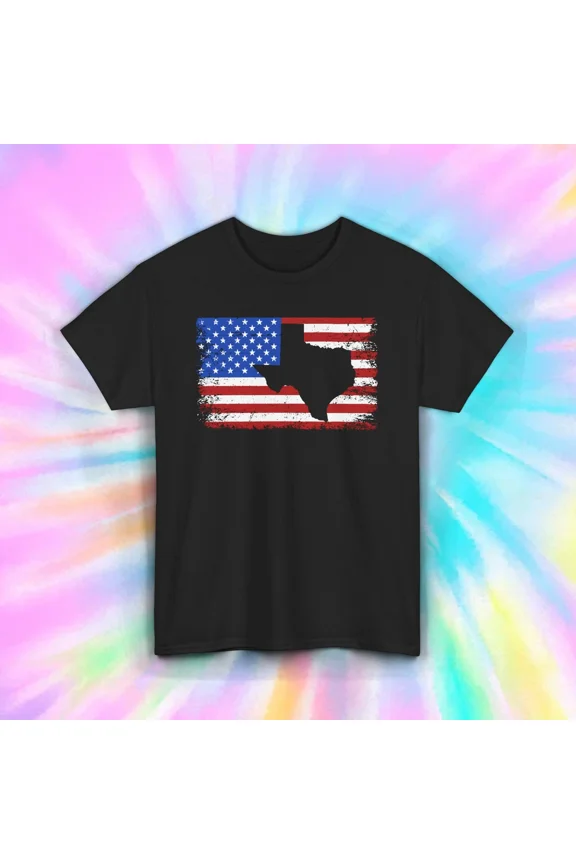 Texas Pride State Heritage Lone Star Retro Style Bold Graphic Unisex T-Shirt, up to size 5XL