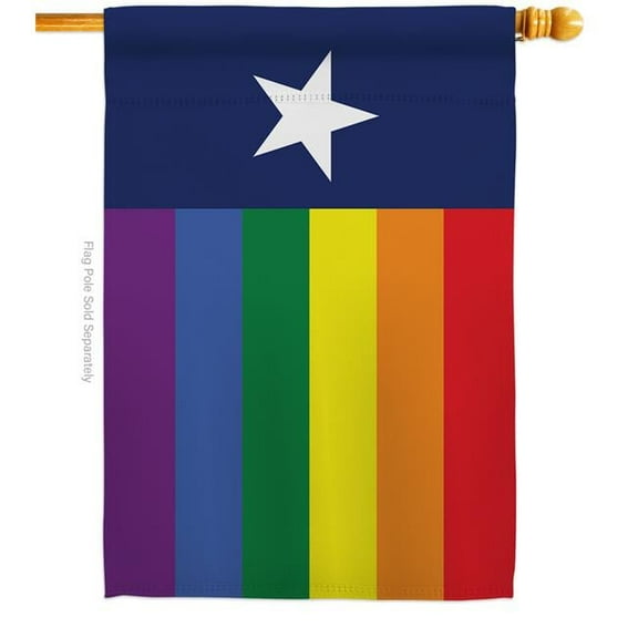 Texas Pride Support Pride 28 x 40 in. Double-Sided Decorative Horizontal House Flags for Decoration Banner Garden Yard Gift