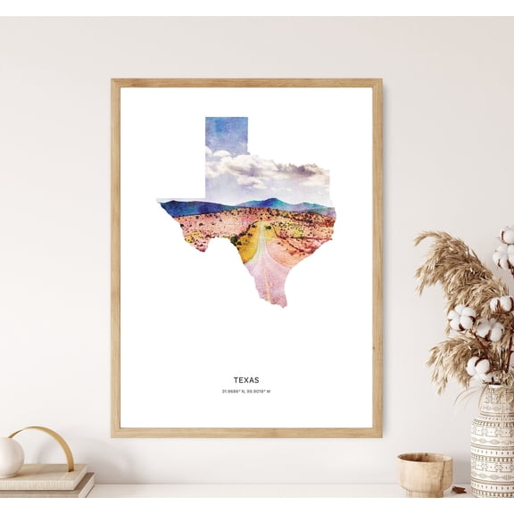 Texas Print Texas Print Texas Texas Texas Map Art Map Of Texas