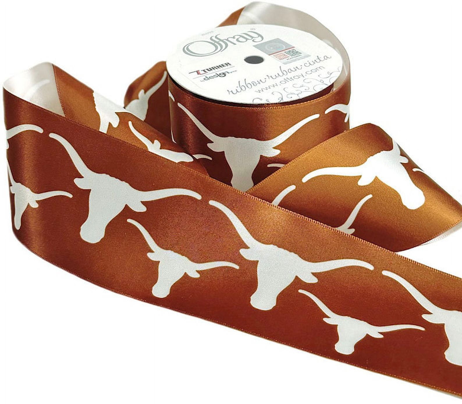Texas Printed Ribbon 2.5"-Inch Width, 15 Foot Spool