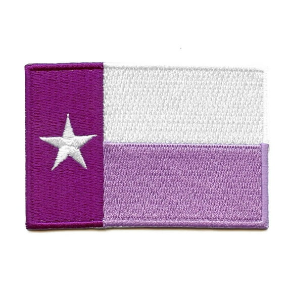 Texas Purple University Flag Patch Fort Worth Frogs Embroidered Iron On