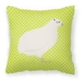 thumbnail image 1 of Texas Quail Green Fabric Decorative Pillow, 1 of 4