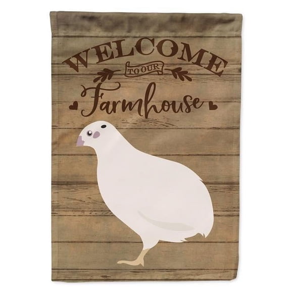 Texas Quail Welcome Canvas House Flag - 28 x 0.01 x 40 in.