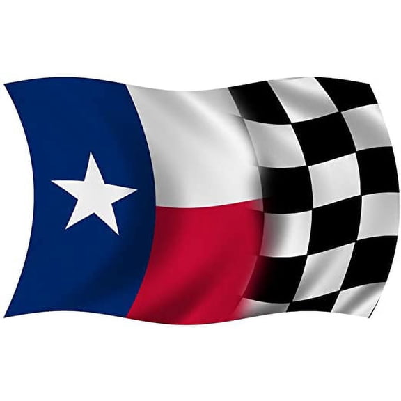 Texas Racing Texan Lone Star TX TEX Wavy Waving Flag Race car Decal 3M Reflective sticker RH
