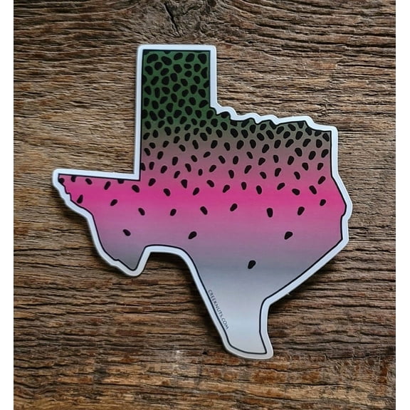 Texas Rainbow Trout Skin Sticker Decal