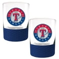 thumbnail image 1 of Texas Rangers 2-Pack 14oz. Rocks Glass Set with Silcone Grip, 1 of 1