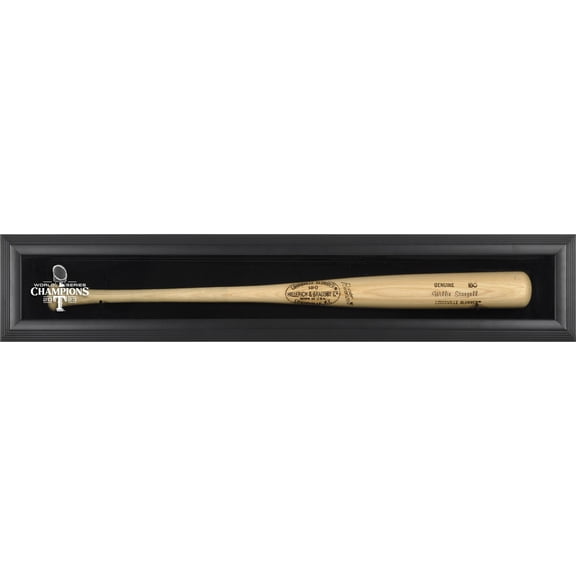 Texas Rangers 2023 MLB World Series Champions Black Framed Logo Bat Display Case - Fanatics Authentic Certified