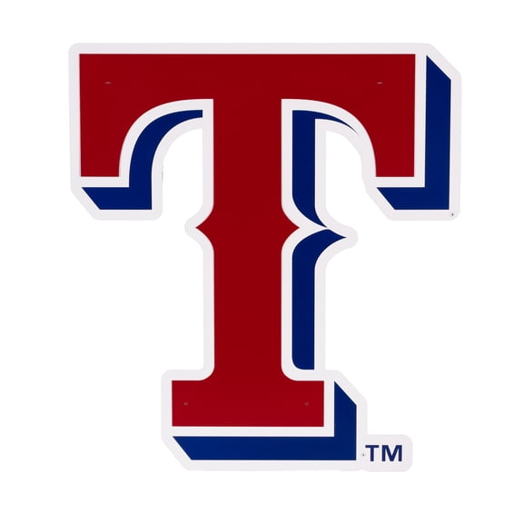 Texas Rangers 23" Layered Metal Wall Art Sign