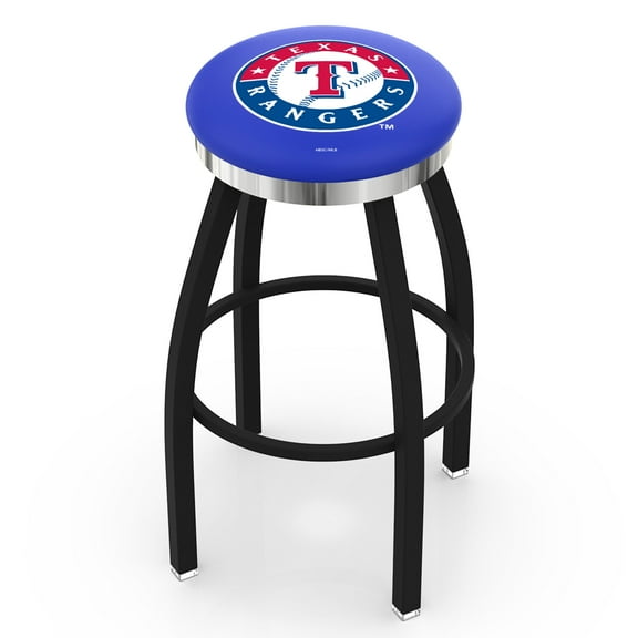 Texas Rangers 25" Swivel Counter Stool with Chrome Accent