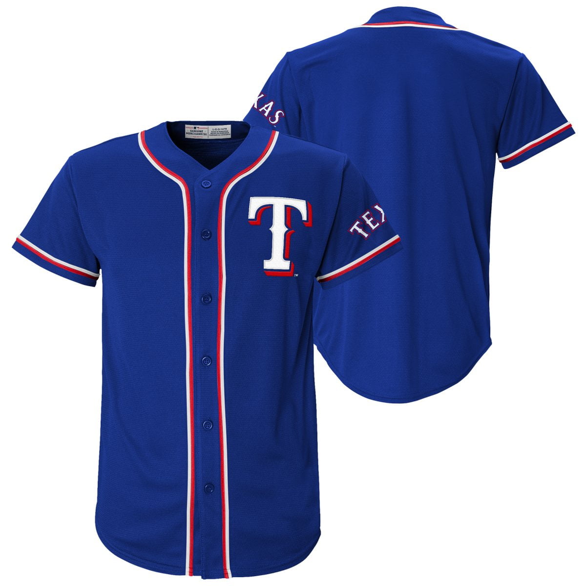 MLB Texas Rangers Youth Primary Color Synthetic Jersey