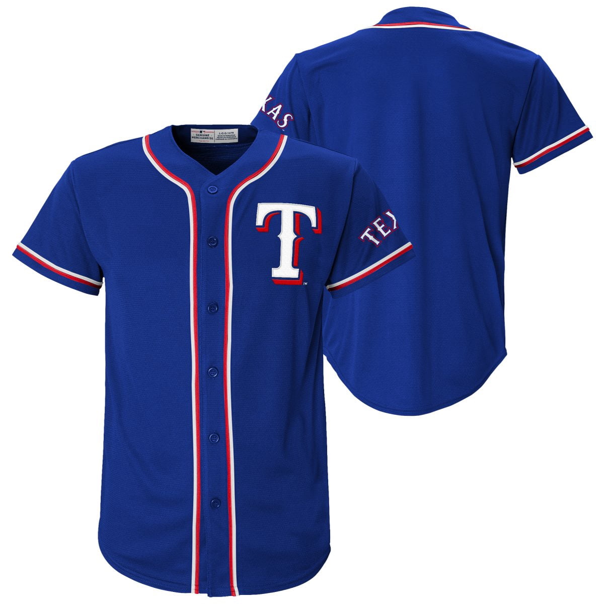 MLB Texas Rangers Youth Primary Color Synthetic Jersey