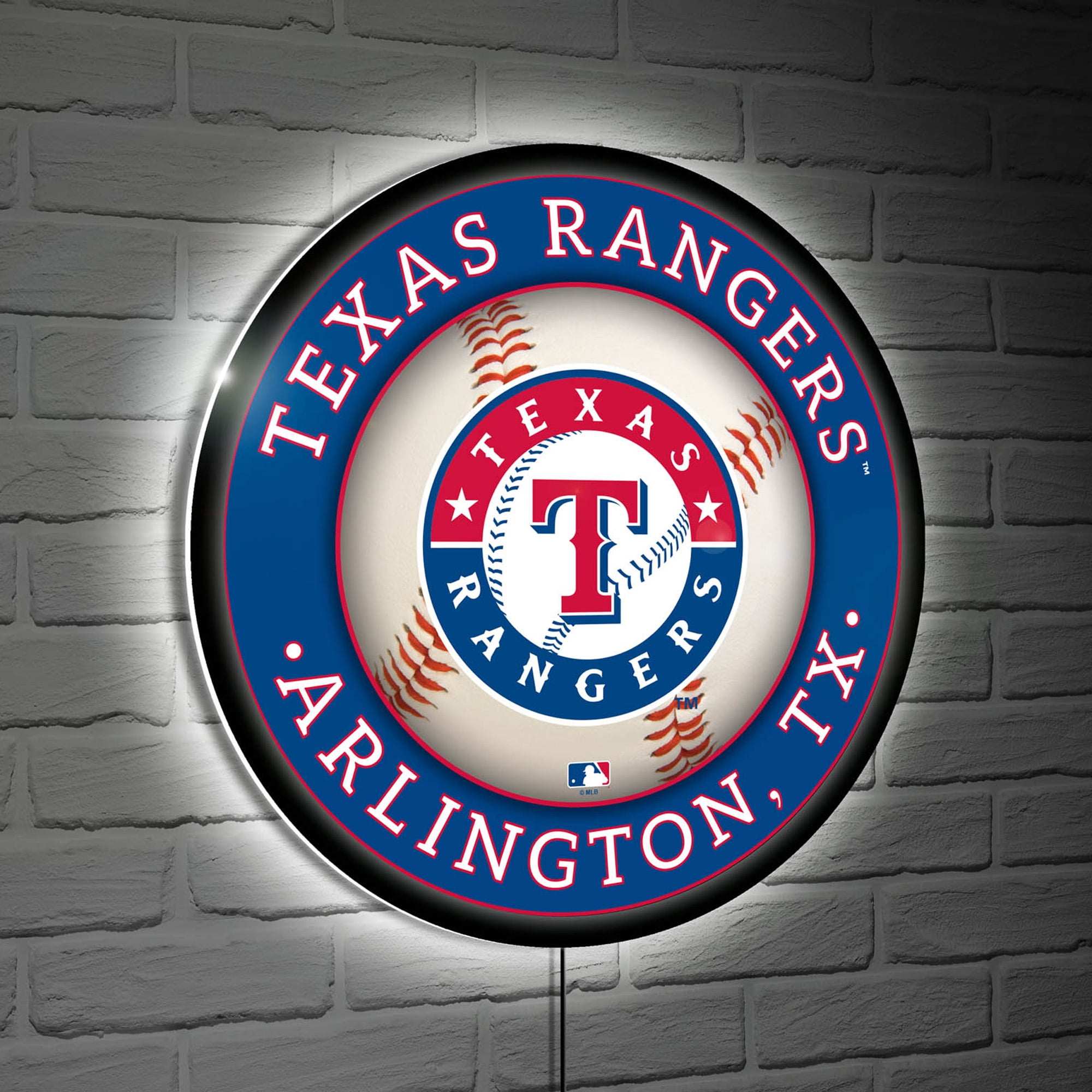 Texas Rangers LED XL Round Wall D-cor - Walmart.com
