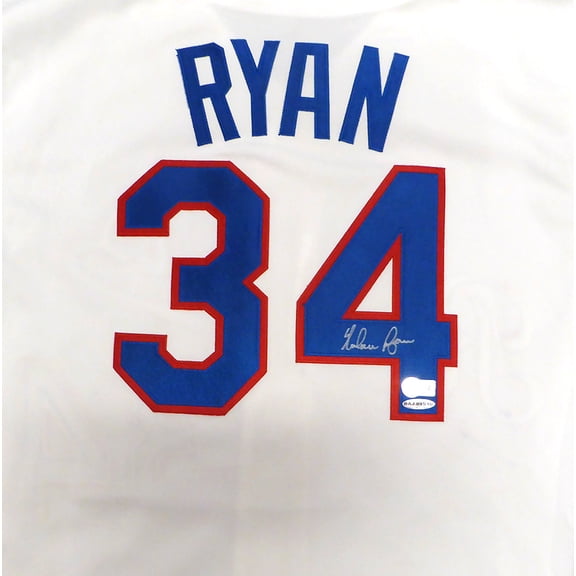 Texas Rangers Nolan Ryan Autographed 1993 White Auth Mitchell & Ness Jersey Beckett BAS QR #BS30317