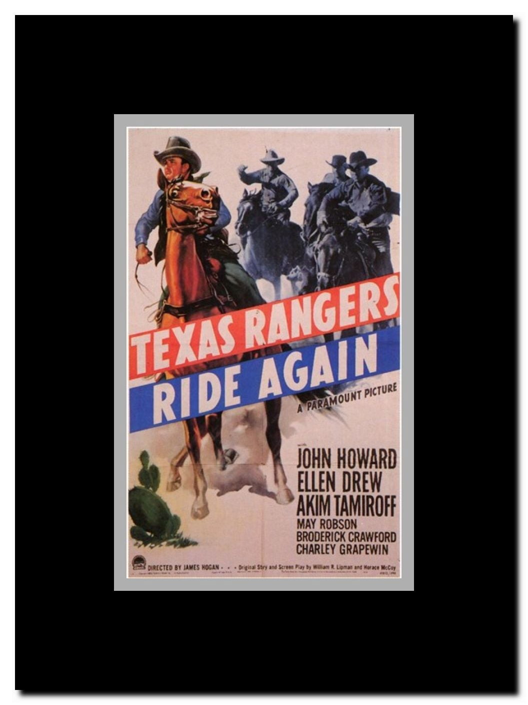 Texas Rangers Ride Again Framed Movie Poster