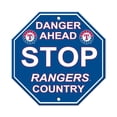 thumbnail image 1 of Texas Rangers Sign 12x12 Plastic Stop Style Special Order, 1 of 2