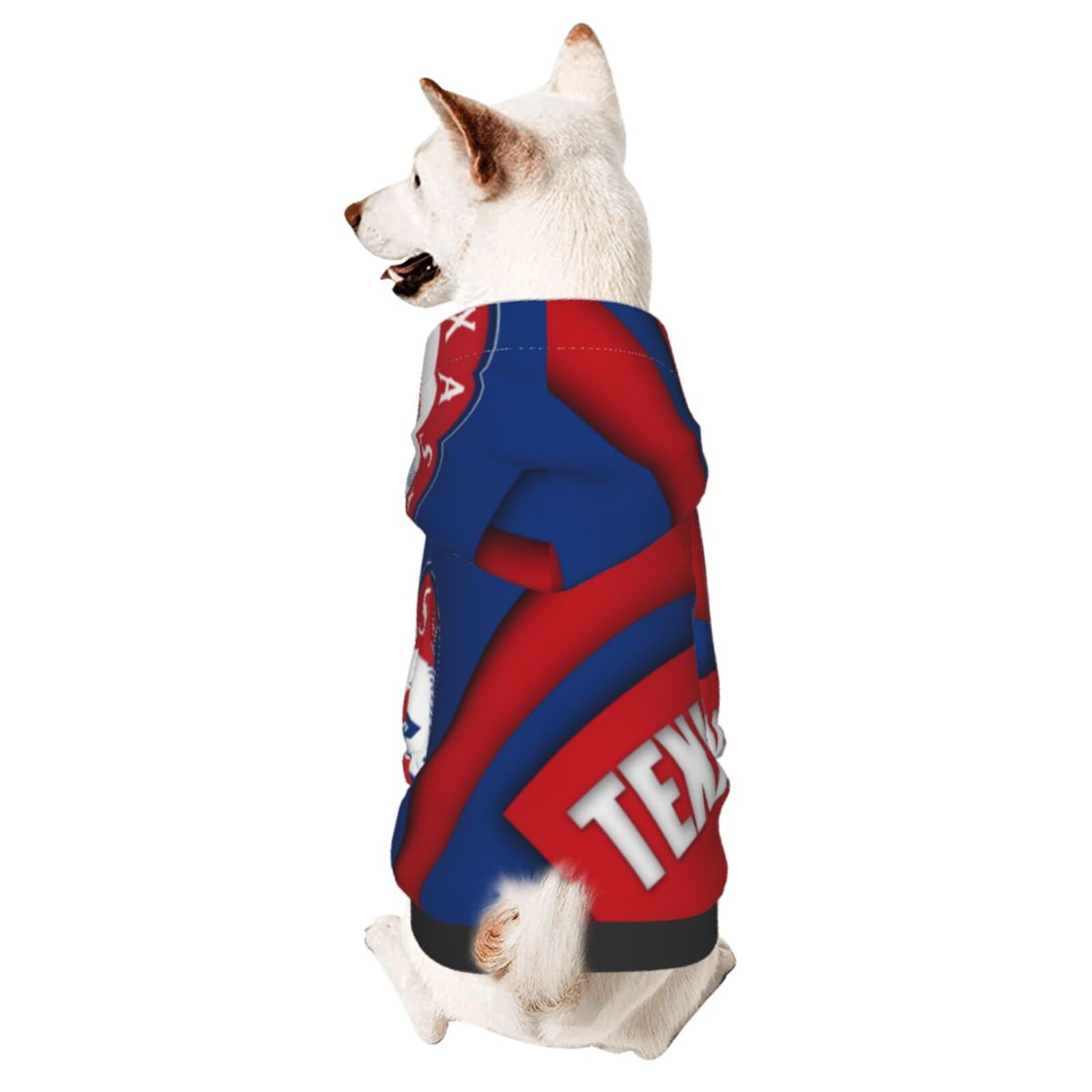 TexasRangers Small Dog Hoodie Casual Coats Sports Costume Dog Cat Pet