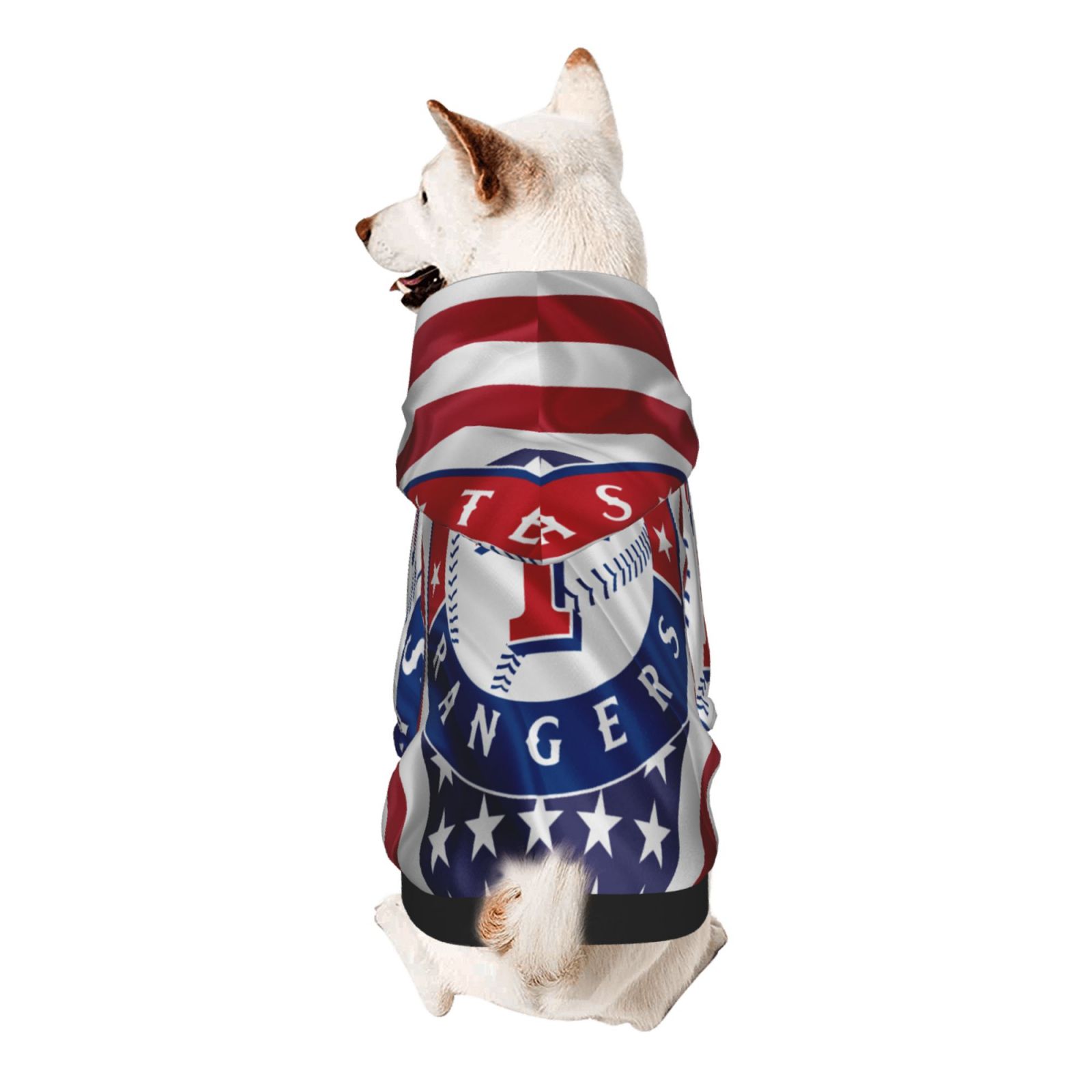 TexasRangers Small Dog Hoodie Casual Coats Sports Costume Dog Cat Pet