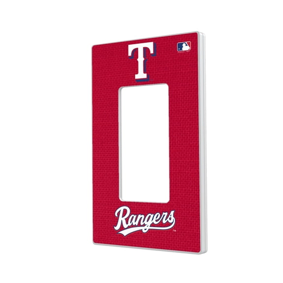 Texas Rangers Solid Single Rocker Light Switch Plate
