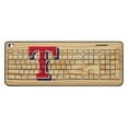 thumbnail image 1 of Texas Rangers Wood Print Wireless USB Keyboard, 1 of 4