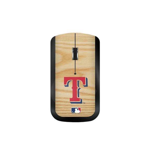 Texas Rangers Wood Print Wireless USB Mouse