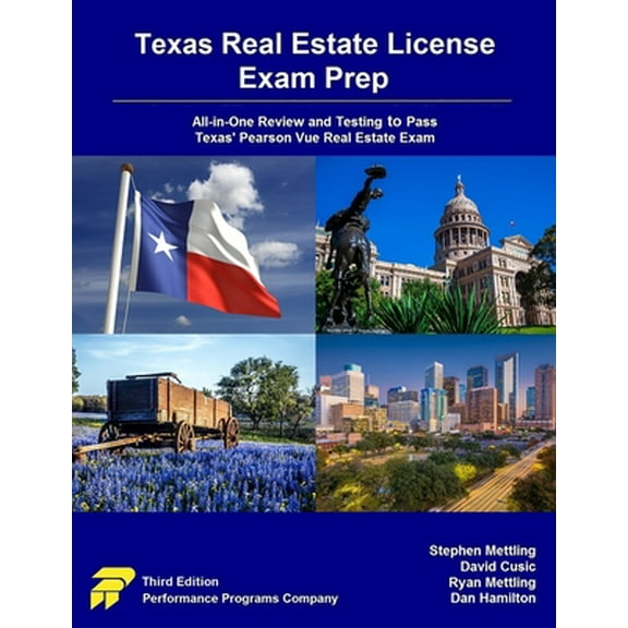 Pre-Owned Texas Real Estate License Exam Prep: All-in-One Review and Testing to Pass Texas' Pearson Vue Real Estate Exam (Paperback) 0915777541 9780915777549