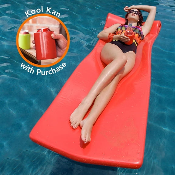 Texas Recreation Foam Super-Soft Kool Pool Float, Orange