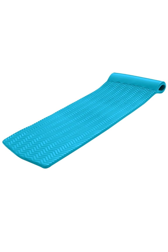 Texas Recreation Serenity 70 In. Foam Mat Raft Lounger Pool Float, Teal (2 Pack)