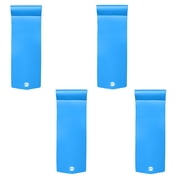 Texas Recreation Splash 70 Inch Foam Raft Lounger Pool Lake Float, Blue 4 Pack