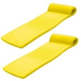 thumbnail image 1 of TRC Recreation Sunsation 1.75" Thick Foam Pool Float Lounger w/ Headrest, 2 Pack, Yellow, 1 of 10