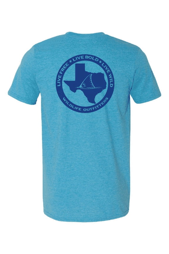 Men's Texas Redfish Fishing Short Sleeve T-Shirt