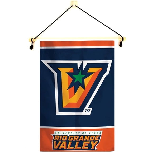 Texas Rio Grande Valley Garden Flag With Banner Pole, 12.5" x 18" Flag With 15" Indoor Banner Pole and Cord