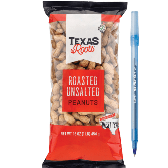 Texas Roots In-Shell Roasted Peanuts  Unsalted 16 oz