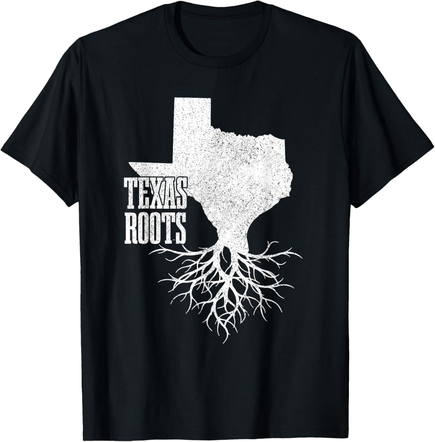 Texas Roots Vintage USA Patriotic Pride State Map T-Shirt - Walmart.com